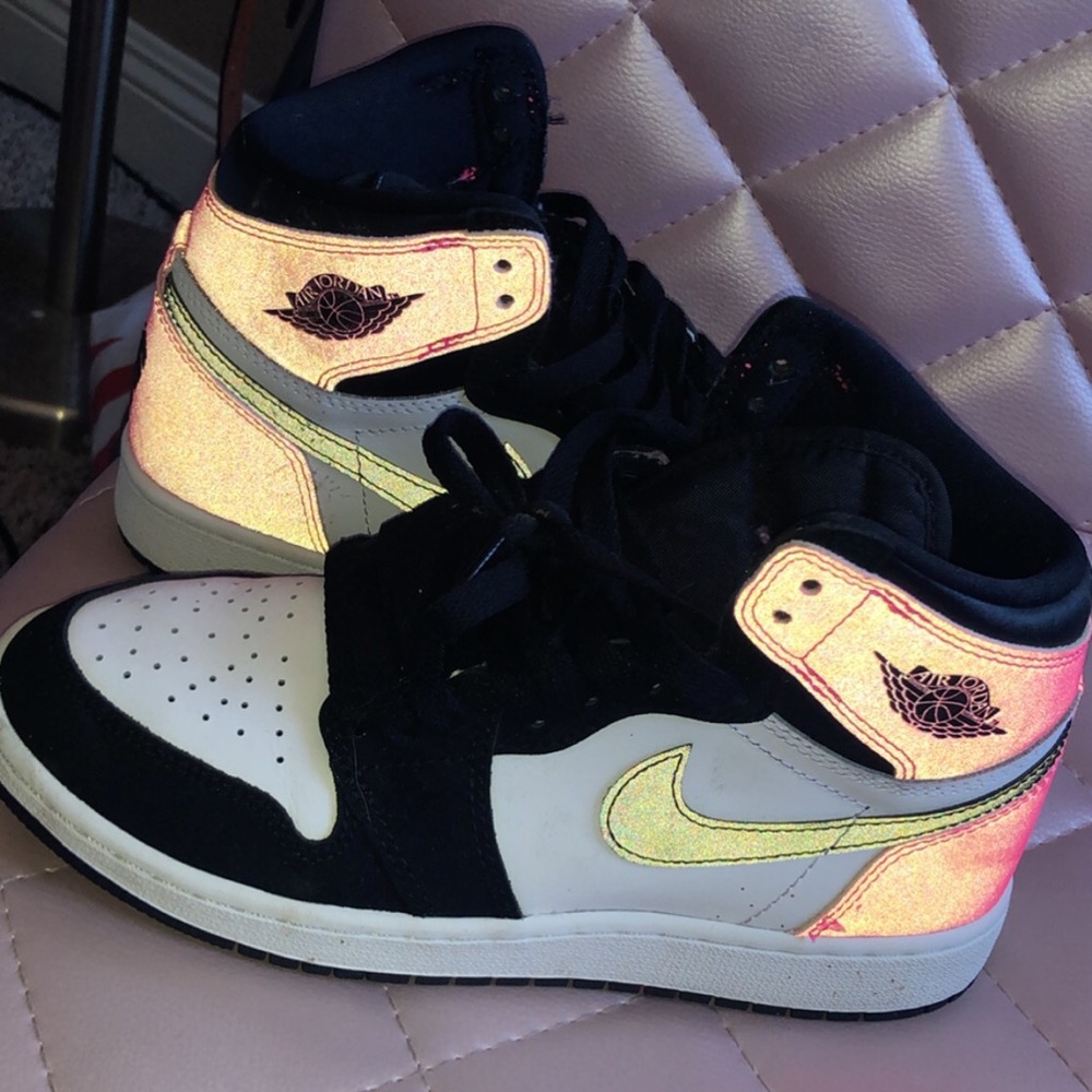 Pink reflective 1s size 4.5